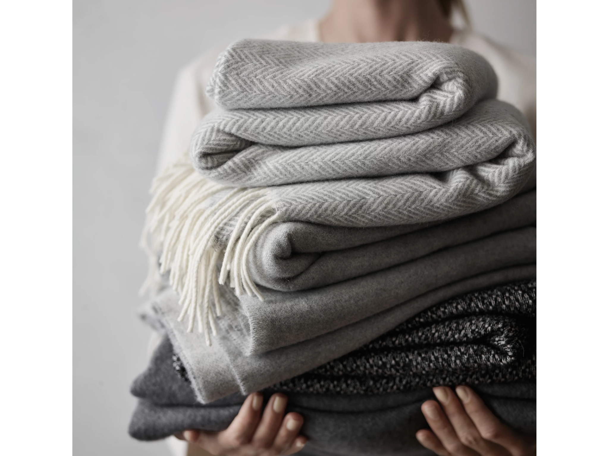 White company deals cashmere throw